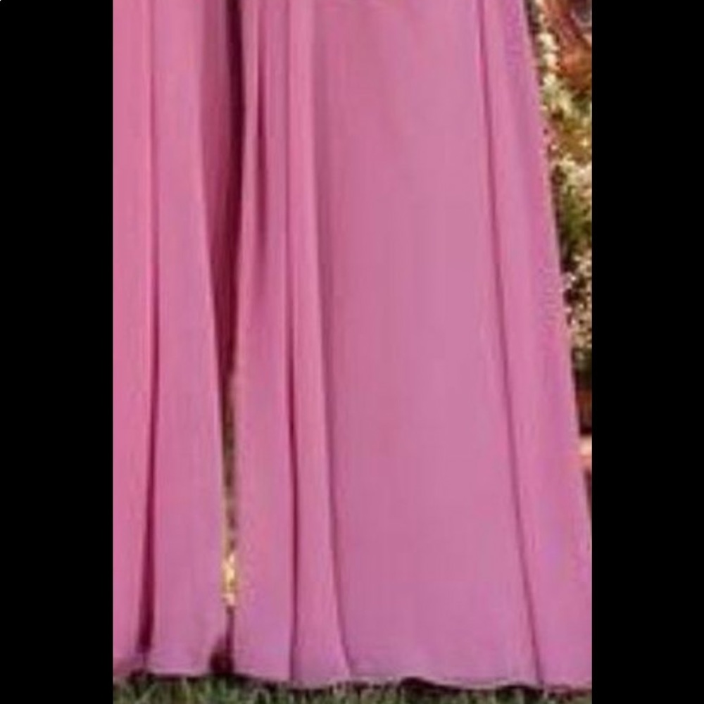 Pink Bill Levkoff Bridesmaid Dress